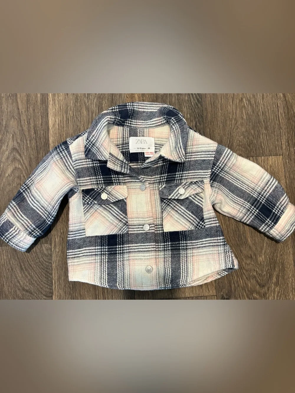 Zara Girls Flannel 12-18 Months